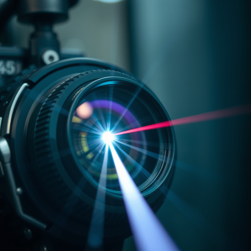 Lensa laser fiber close‑up