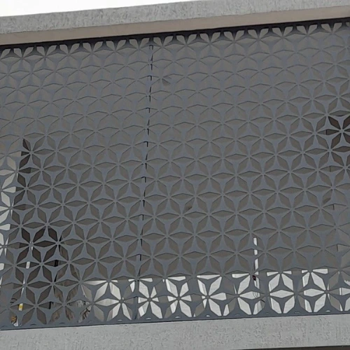 Laser cutting ACP motif geometris
