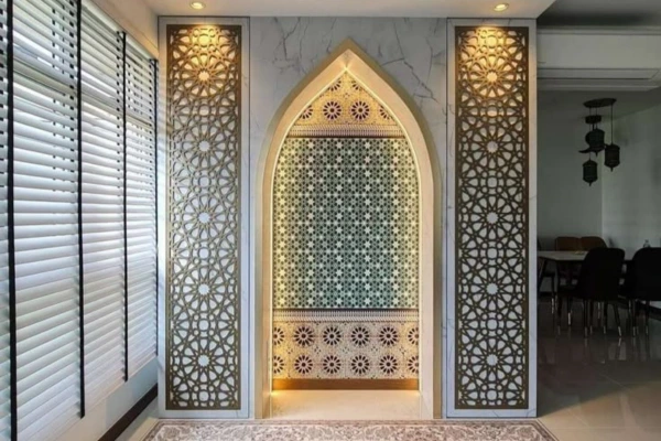 Mihrab Masjid Laser Cutting MDF