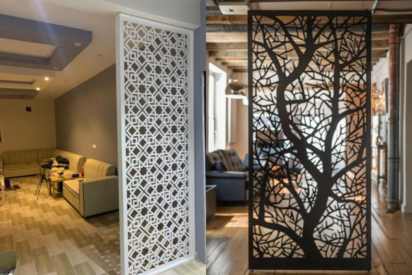 Partisi Dekoratif Laser Cutting MDF